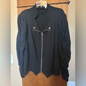 JohnPaulRichard Black Zip-up Jacket